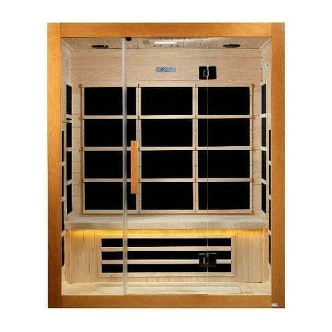 Dynamic Saunas Direct Saunas ***New 2020 Model*** Marseille 3 Person Ultra Low EMF FAR Infrared Sauna by Dynamic Saunas Direct 019962850660 DYN-6308-01 **New 2020 Model** Marseille 3 Person Ultra Low EMF FAR Infrared Sauna