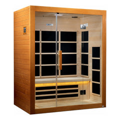 Dynamic Saunas Direct Saunas ***New 2020 Model*** Marseille 3 Person Ultra Low EMF FAR Infrared Sauna by Dynamic Saunas Direct 019962850660 DYN-6308-01 **New 2020 Model** Marseille 3 Person Ultra Low EMF FAR Infrared Sauna