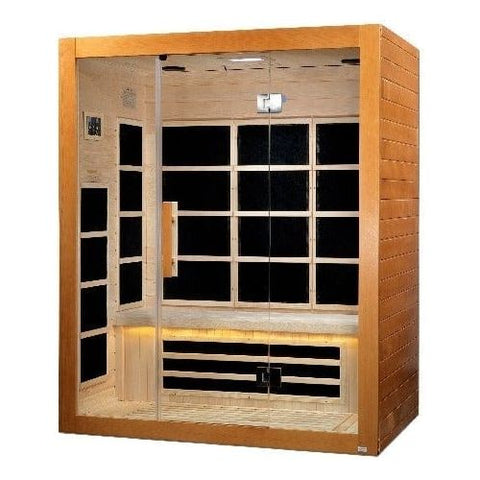 Dynamic Saunas Direct Saunas ***New 2020 Model*** Marseille 3 Person Ultra Low EMF FAR Infrared Sauna by Dynamic Saunas Direct 019962850660 DYN-6308-01 **New 2020 Model** Marseille 3 Person Ultra Low EMF FAR Infrared Sauna