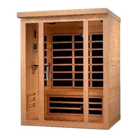 Dynamic Saunas Direct Saunas ***New 2020 Model*** Vila 3 Person Ultra Low EMF FAR Infrared Sauna by Dynamic Saunas Direct '019962850066 DYN-6315-02 ***New 2020 Model*** Vila 3 Person Ultra Low EMF FAR Infrared Sauna