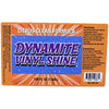 Image of Label and instructions for Dynamite Vinyl Shine Citrus Vinyl Cleaner