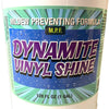 Image of Usage and instructions label for Dynamite Vinyl Shine Miracle Tent Mildew Preventing Formula