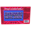 Image of Dynamite Tent Cleaning Formula Label Close-Up