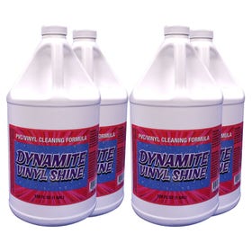 Dynamite Vinyl Shine Tent Cleaning Formula – Case of 4 (1 Gallon Bottles)