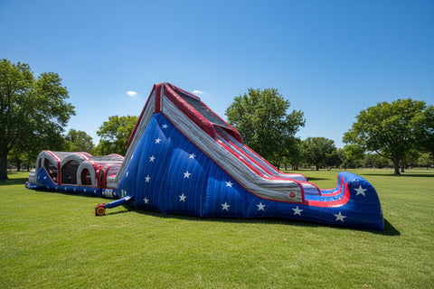 Extreme Rush [Patriotic] Commercial Inflatable Obstacle Course - IG5240-1MP