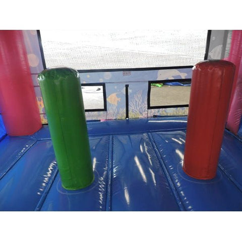 Eagle Bounce Inflatable Bouncers 14'H Mermaid Combo Wet n Dry by Eagle Bounce