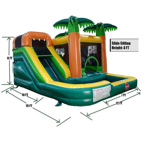 Eagle Bounce Inflatable Bouncers 14'H Palm Tree Combo by Eagle Bounce