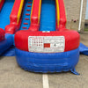 Image of Eagle Bounce Inflatable Bouncers 15'H Dual Lane Ren n Blue Slide by Eagle Bounce