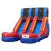 Image of Eagle Bounce Inflatable Bouncers 15'H Dual Lane Ren n Blue Slide by Eagle Bounce