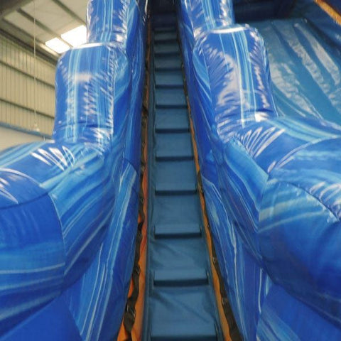 Eagle Bounce Inflatable Bouncers 22'H Green Slide With Pool by Eagle Bounce