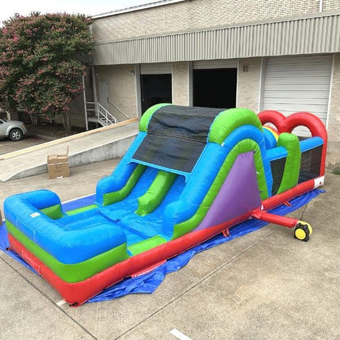 Eagle Bounce Inflatable Bouncers 31'L Obstacle Course Wet n Dry by Eagle Bounce