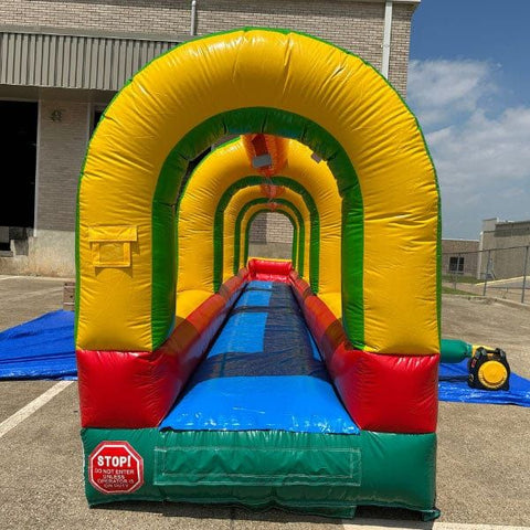 Eagle Bounce Inflatable Bouncers 6'H Single Lane Rainbow Slip n Splash by Eagle Bounce