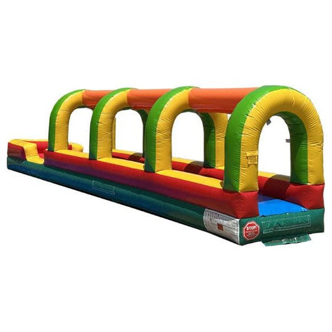 Eagle Bounce Inflatable Bouncers 6'H Single Lane Rainbow Slip n Splash by Eagle Bounce