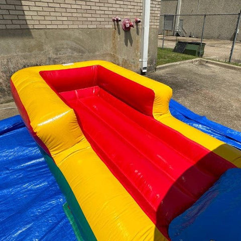 Eagle Bounce Inflatable Bouncers 6'H Single Lane Rainbow Slip n Splash by Eagle Bounce