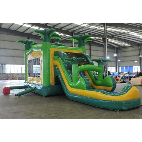 Eagle Bounce Inflatable Bouncers Green Combo Wet n Dry by Eagle Bounce