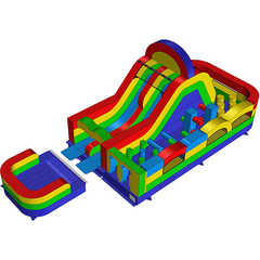 Eagle Bounce Inflatable Bouncers Included 15'H Turbo Course with Removable Pool by Eagle Bounce 781880256533 OB-4102-WLG