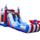 Bald Eagle Double Water Slide Bounce House with Blower