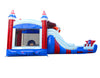 Image of Bald Eagle Double Water Slide Bounce House with Blower