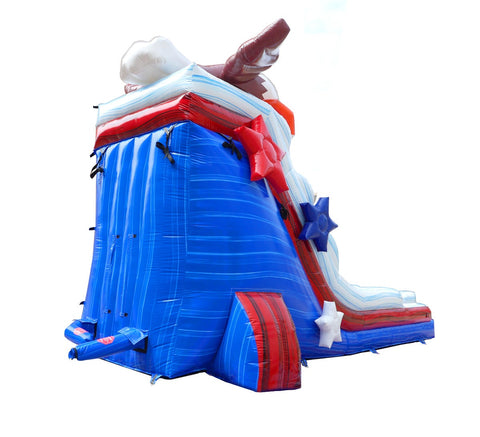 18' Bald Eagle Inflatable Water Slide with Blower