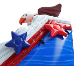 18' Bald Eagle Inflatable Water Slide with Blower