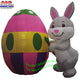 6' Air Blown Inflatable Easter Bunny Painting Egg