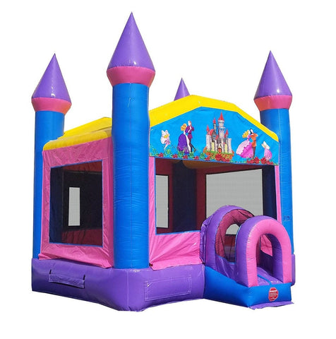 Pink Princess Dream Bounce House with Blower