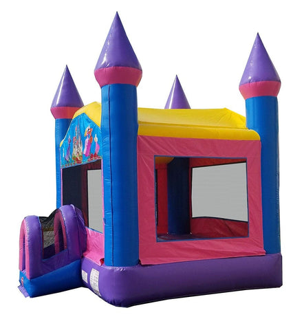 Pink Princess Dream Bounce House with Blower
