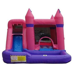 eBouncers WET N DRY COMBOS 10' H Pink Castle Wet N Dry Combo by Ebouncers UT-C-04 10'H Pink Castle Wet N Dry Combo by Ebouncers SKU# UT-C-04