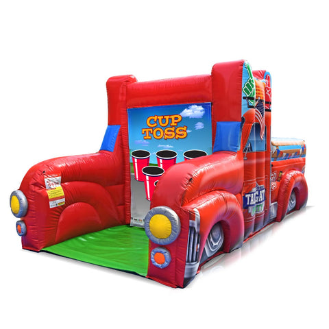 Tailgate Party Inflatable - Cornhole & Pong Game Truck
