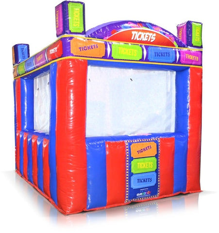 Inflatable Ticket Booth - Classic Carnival-Style with Customizable Panels