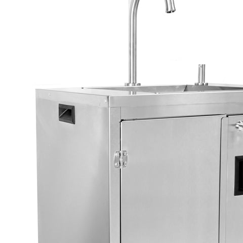 Paragon Econo-Sink, Portable Sink Touch-Less Hand-Washing Station - Stainless Steel