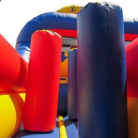 eInflatables Inflatable Bouncers 14'H 25 Zip It Obstacle Course with Pool by eInflatables 781880287889 5005 14'H 25 Zip It Obstacle Course with Pool by eInflatables SKU#5005  	