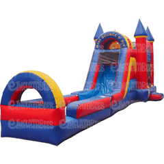 15'H Bounce N Dip Single lane w/ Landing by eInflatables