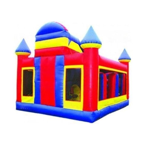 eInflatables Inflatable Bouncers 16'H 70 Backyard Castle Obstacle Course 781880287711 553 16'H 70 Backyard Castle Obstacle Course by eInflatables SKU# 553  	