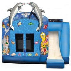 eInflatables Inflatable Bouncers 17'H 4 In 1 Inflatable Under The Sea Combo by eInflatables 781880284536 165 17'H 4 In 1 Inflatable Under The Sea Combo by eInflatables SKU#165 