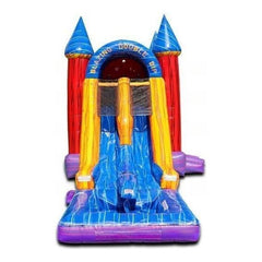 18'H Blazing Double Dip with Pool by eInflatables