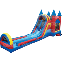 eInflatables Inflatable Bouncers 18'H Bounce N Double Dip Dual lane w/ Landing by eInflatables 781880286394 392 18'H Bounce N Double Dip Dual lane w/ Landing by eInflatables SKU# 392