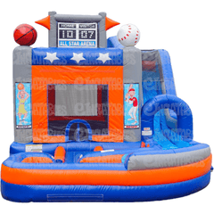eInflatables Inflatable Bouncers 18'H Jump N Splash All Star w/ Landing by eInflatables 781880286349 6570 18'H Jump N Splash All Star w/ Landing by eInflatables SKU# 6570