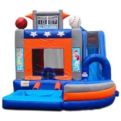 eInflatables Inflatable Bouncers 18'H Jump N Splash All Star w/ Pool by eInflatables 781880286172 6560 18'H Jump N Splash All Star w/ Pool by eInflatables SKU# 6560
