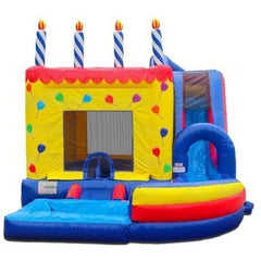 eInflatables Inflatable Bouncers 18'H Jump N Splash Birthday Cake w/ Pool by eInflatables 781880286080 6561 18'H Jump N Splash Birthday Cake w/ Pool by eInflatables SKU# 6561