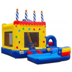 18'H Jump N Splash Birthday Cake w/ Pool by eInflatables