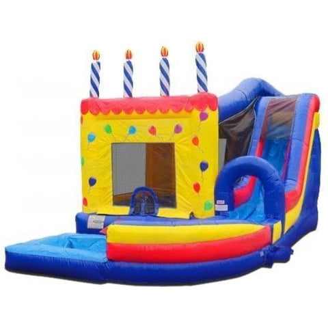 eInflatables Inflatable Bouncers 18'H Jump N Splash Birthday Cake w/ Pool by eInflatables 781880286080 6561 18'H Jump N Splash Birthday Cake w/ Pool by eInflatables SKU# 6561