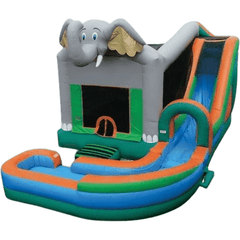 18'H Jump N Splash Jungle w/ Landing by eInflatables