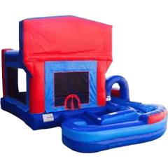 18'H Jump N Splash Modular w/ Landing by eInflatables