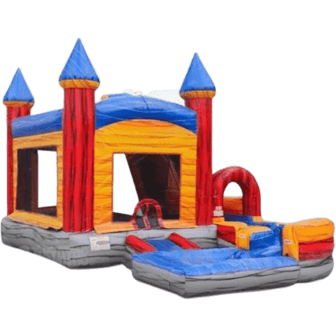 eInflatables Inflatable Bouncers 18'H Jump n Splash Mystic River with Pool by eInflatables 781880286127 5068 18'H Jump n Splash Mystic River with Pool by eInflatables SKU# 5068