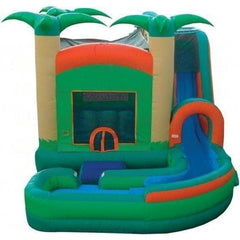 eInflatables Inflatable Bouncers 18'H Jump N Splash Tropical w/ Pool by eInflatables 781880286158 370 18'H Jump N Splash Tropical w/ Pool by eInflatables SKU# 370