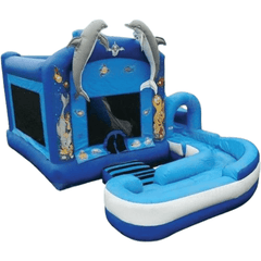 18'H Jump N Splash Under The Sea w/ Landing by eInflatables