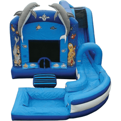 eInflatables Inflatable Bouncers 18'H Jump N Splash Under The Sea w/ Pool by eInflatables 781880286097 362 18'H Jump N Splash Under The Sea w/ Pool by eInflatables SKU# 362