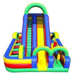 eInflatables Inflatable Bouncers 18'H Slide & Obstacle Funhouse Combo by eInflatables 781880287735 638 18'H Slide & Obstacle Funhouse Combo by eInflatables SKU#638  