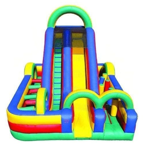 eInflatables Inflatable Bouncers 18'H Slide & Obstacle Funhouse Combo by eInflatables 781880287735 638 18'H Slide & Obstacle Funhouse Combo by eInflatables SKU#638  